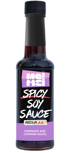 [16338] Mei Mei Sauce - Medium Heat Spicy Soy X 6 X 185g
