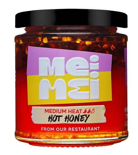 [16340] Mei Mei Honey - Medium Heat Hot X 6 X 215g
