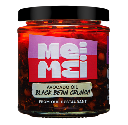 [16341] Mei Mei Avocado Chilli Oil - Black Bean Crunch X 6 X 160g