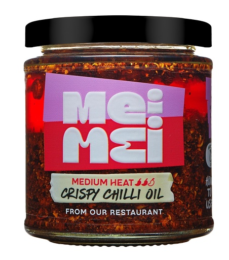 [16342] [SUPPLIER ISSUE] Mei Mei Avocado Chilli Oil - Crispy X 6 X 160g