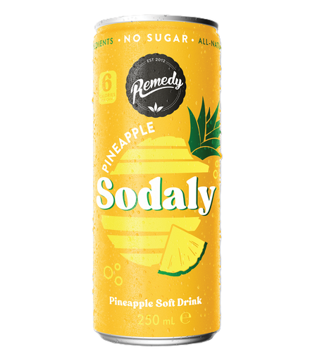 [16315] [20% OFF] Remedy Sodaly - CAN Pineapple 0.5% ABV X 12 X 250ml