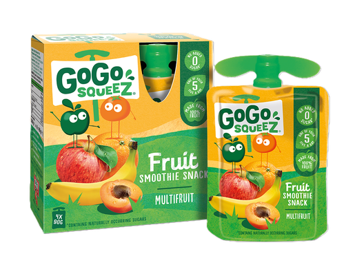 [16295] GoGo Squeez Smoothie - POUCH Multifruits X 5 X 360g