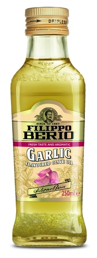 [16347] Filippo Berio Olive Oil - SMALL Extra Virgin Garlic X 6 X 250ml