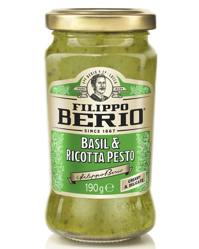 [16349] Filippo Berio Pesto - Basil and Ricotta X 6 X 190g