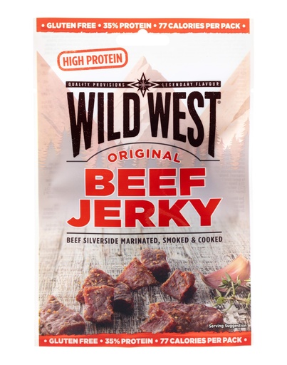[16371] Wild West Beef Jerky - Original X 12 X 25g