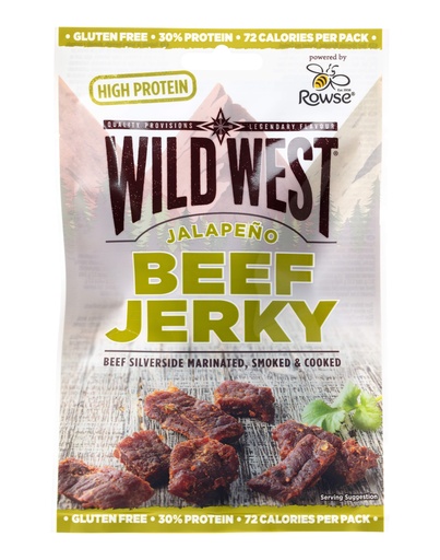 [16372] Wild West Beef Jerky - Jalapeno X 12 X 25g