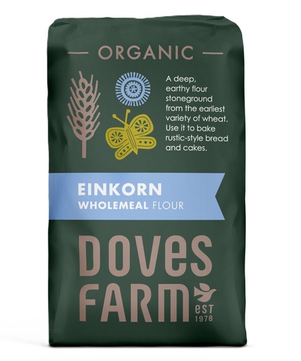 [16411] Doves Farm Organic Flour - Wholemeal Einkorn X 5 X 1kg