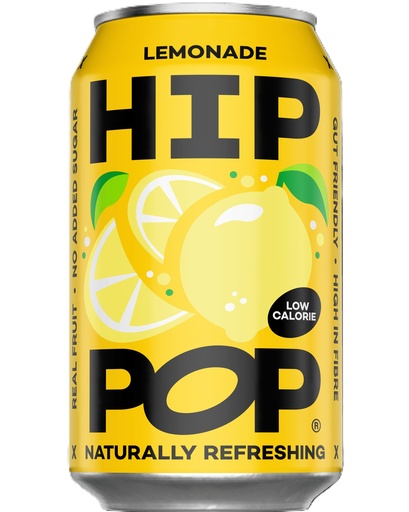 [16404] [20% OFF] Hip Pop Gut Lovin Soda - Yellow Sun Lemonade X 12 X 330ml