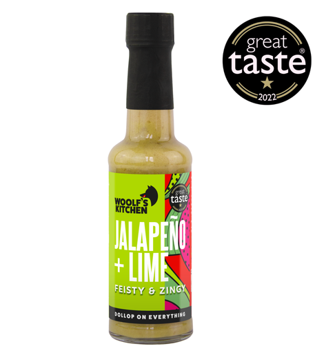 [16368] The Woolfs Kitchen Sauce - Jalapeno and Lime X 6 X 150ml