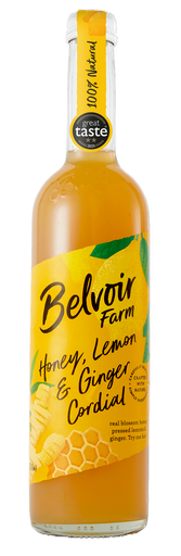 [16385] Belvoir Farm Cordial - Honey Lemon and Ginger X 6 X 500ml