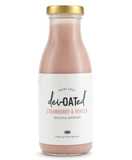 [16444] [20% OFF] Devoated Dairy Free Oatshake - Strawberry and Vanilla 285ml