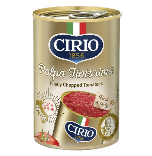 [16468] [35% OFF] Cirio Canned Tomatoes - Finely Chopped X 6 X 400g