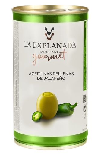 [16496] La Explanada Stuffed Olives - Jalapeno  X 15 X 370g