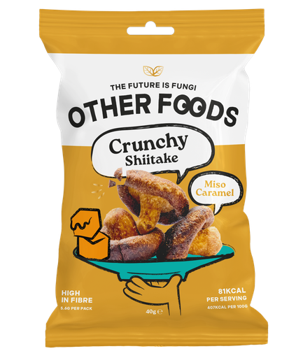 [16534] Other Foods Snacks - Crunchy Shiitake Miso Caramel X 8 X 40g
