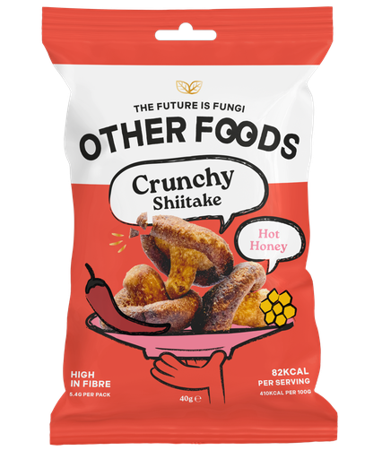 [16535] Other Foods Snacks - Crunchy Shiitake Hot Honey X 8 X 40g