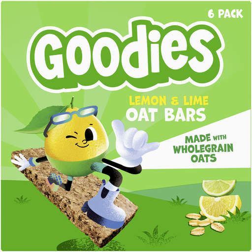 [16573] Goodies Kids Oat Bars - MPK Lemon and Lime X 6 X (6x23g)