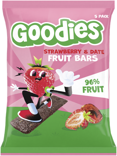 [16582] [15% OFF] Goodies Kids Fruit Bars - Strawberry and Date X 12 X (5x20g)