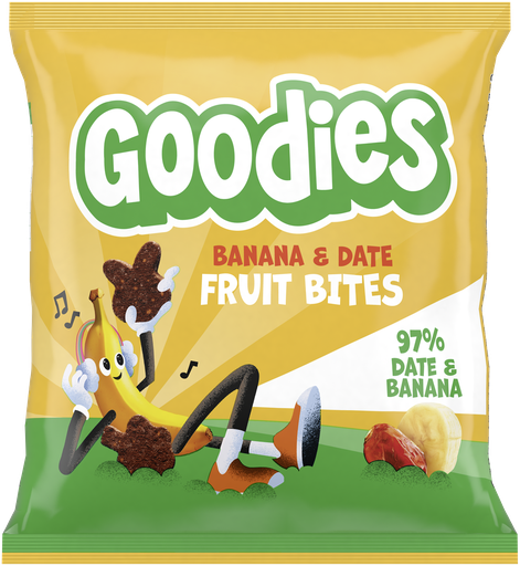 [16584] Goodies Kids Fruit Bites - Banana and Date X 20 X 20g