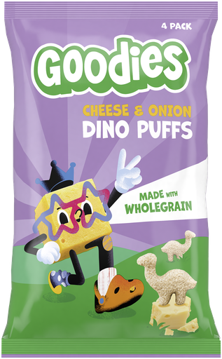[16586] [15% OFF] Goodies Kids Puffs - Cheese and Onion X 3 X (4x12g)