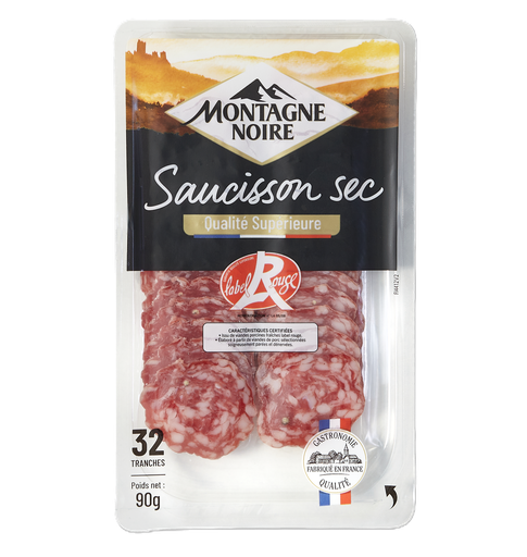 [16554] [25% OFF [CLEARANCE] (BBD 09/10) Montagne Noire Pork Sausages - Superior Slices Label Rouge 90g