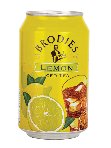 [16588] [10% OFF] Brodies Iced Tea - CAN Lemon X 12 X 330ml