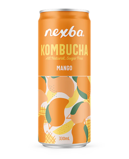 [16602] [SUPPLIER ISSUE] [25% OFF] Nexba Kombucha - CAN Mango X 12 X 330ml