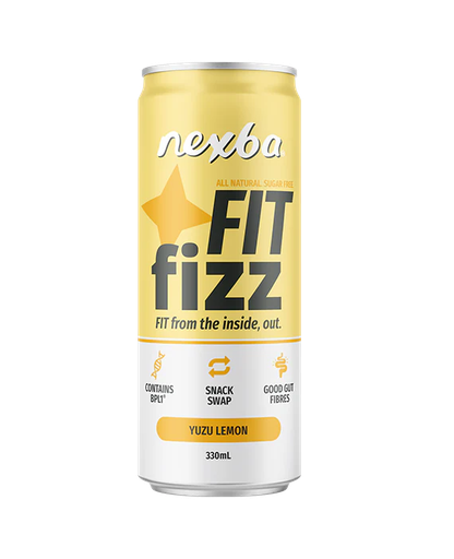 [16606] [25% OFF] Nexba Functional Drink - CAN Fit Fizz Yuzu Lemon X 12 X 330ml
