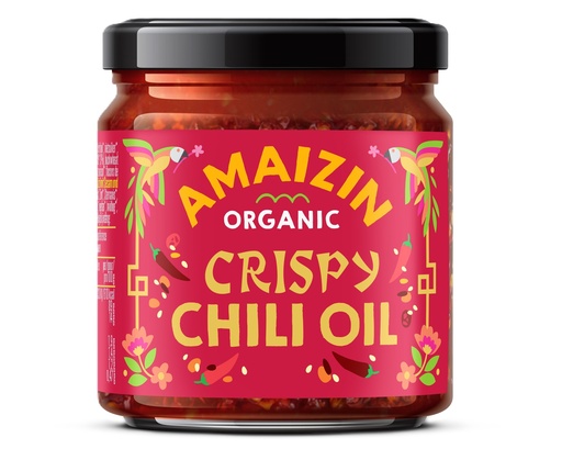 [16425] Amaizin Organic Chilli Oil - Crispy X 6 X 170g