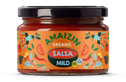 [16436] Amaizin Organic Salsa Dip - Mild X 6 X 260g