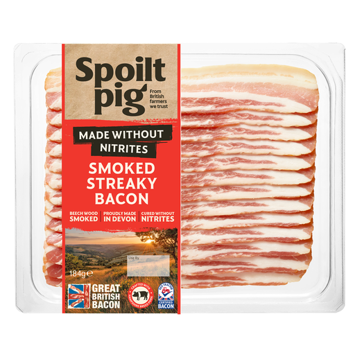 [16629] Spoilt Pig Nitrite Free Bacon - Smoked Streaky 184g