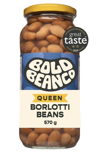 [16624] Bold Bean Co Pulse Jars - MEDIUM Queen Borlotti Beans X 6 X 570g
