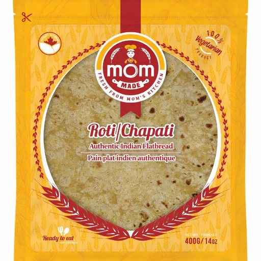 [16450] Mom Made Flatbread - Plain Chapati 8pc 400g