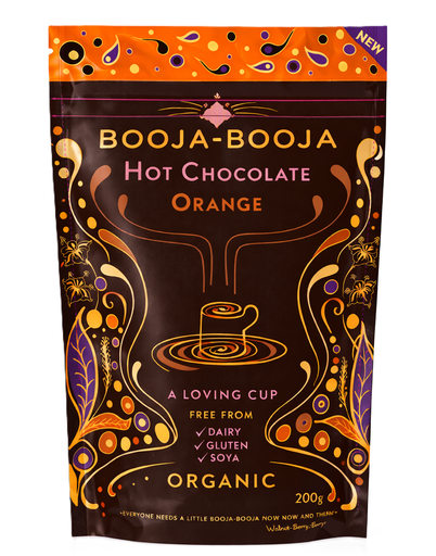 [16666] Booja Booja Vegan Hot Chocolate Powder - Orange 200g