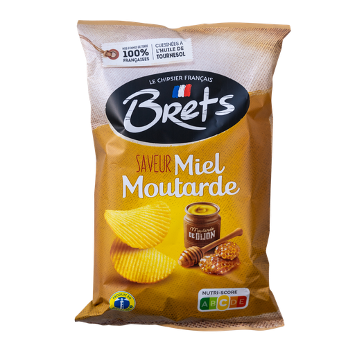 [16686] Brets Potato Crisps - Honey and Dijon Mustard X 10 X 125g