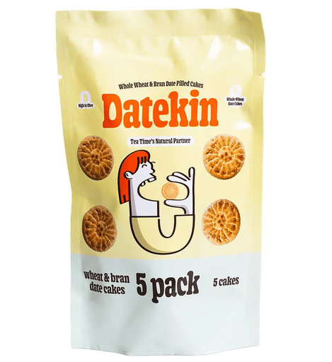 [16720] [10% OFF] Datekin Filled Cakes - Whole Wheat and Bran X 12 X (5x18g)