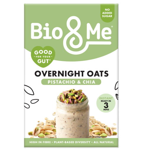 [16752] Bio and Me Instant Overnight Oats - Pistachio and Chia X 5 X 350g