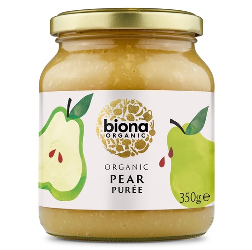 [16763] Biona Organic Fruit Puree - Pear X 6 X 350g