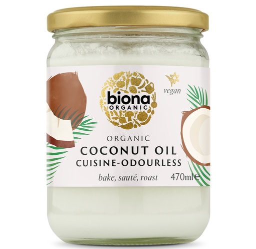 [16768] Biona Organic Coconut Oil - Odourless X 6 X 470ml