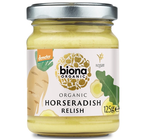 [16780] Biona Organic Condiments - Horseradish Relish 125g