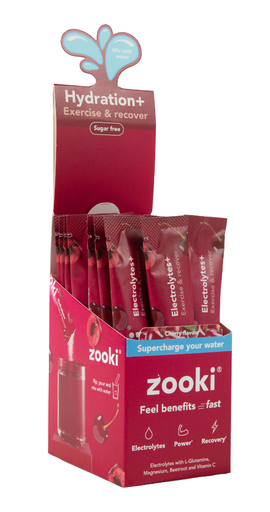 [16804] [15% OFF] Zooki Electrolyte Powder - Cherry X 20 X 7.35g