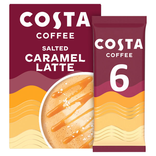 [16850] Costa Coffee - Salted Caramel Latte X 5 X (6x17g)