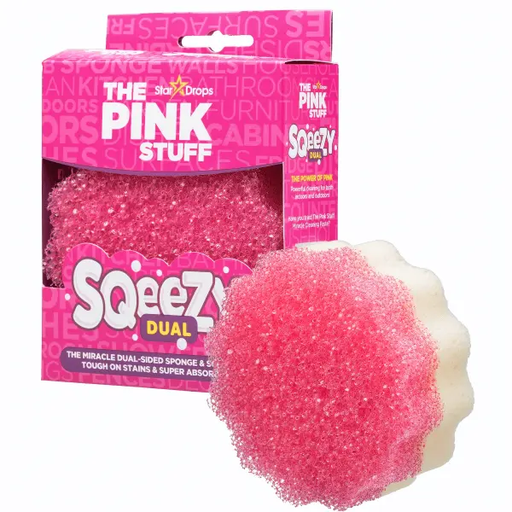 [16866] Pink Stuff All purpose Cleaner - Miracle Sqeezy Dual Sponge Scrubber Pack of 12