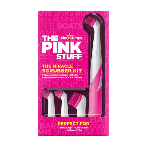 [16868] Pink Stuff All purpose Cleaning Kit - Miracle Sqeezy Scrubber 4pcs