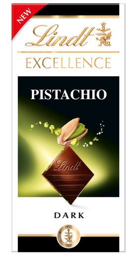 [16732] Lindt Excellence Chocolate Bar - DARK Pistachio X 8 X 100g