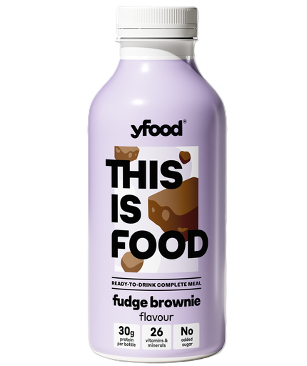 [16825] YFood Meal Replacement Shake - Fudge Brownie X 6 X 500ml