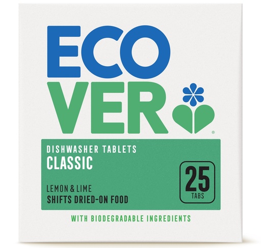 [16875] Ecover Dishwasher Tablets - Classic Lemon and Lime 25 Tabs 500g