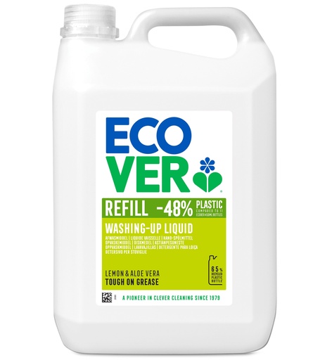 [16876] Ecover Washing Up Liquid - Lemon and Aloe Vera 5L
