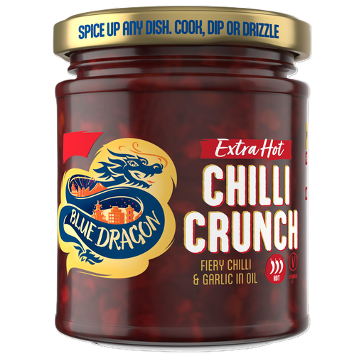 [16781] Blue Dragon Chilli Oil - Extra Hot Crunch X 6 X 180g