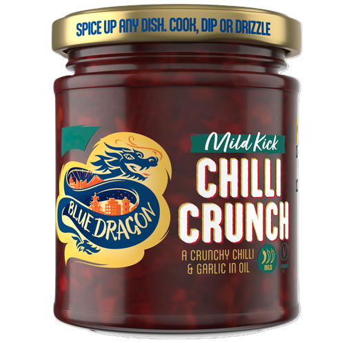 [16782] Blue Dragon Chilli Oil - Mild Kick Crunch X 6 X 180g