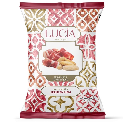 [16961] Lucia Mini Picos Breadsticks - Iberian Ham X 13 X 120g